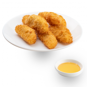 Яблоки в темпуре с медом